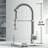 Edison 19" H 1-handle Pull-Down 2-Function Sprayer Touchless Kitchen Faucet-68838174