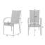 Chaises en osier Morgan, empilables, sans assemblage, structure en acier thermolaqué - 4 pièces-42186685