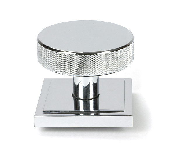 Brompton Single Dummy Door Knob , Polished Chrome