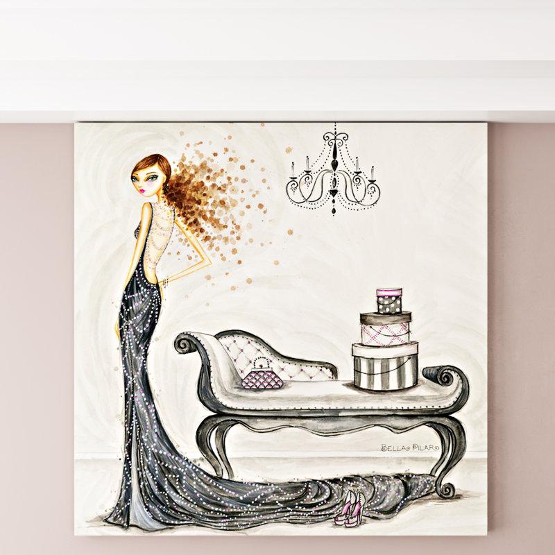 « fabuleuse fabiana », impression sur toile, H 37 po x l 37 po x P 1,5 po, Toile tendue, Pas de tapis