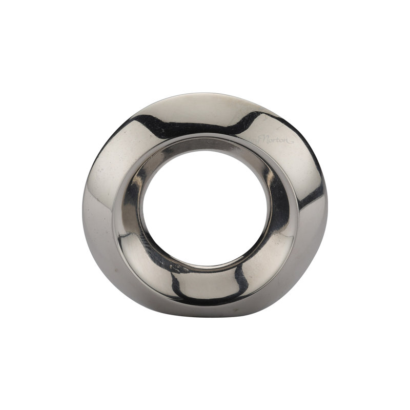 Polished Nickel Round Cabinet Knob with Mounting Hardware