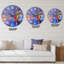 Abstrait paysage marin coloré VI - horloge murale moderne-59914052