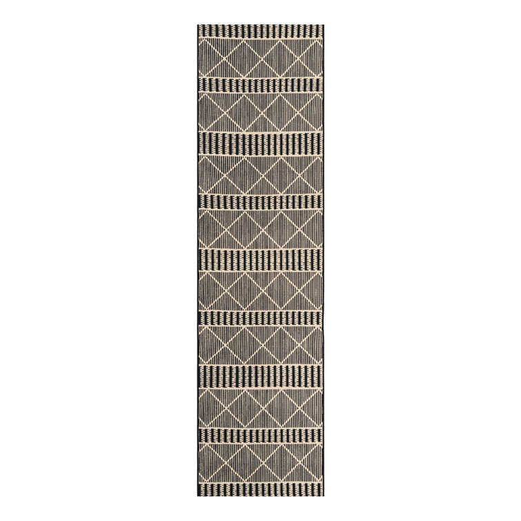 Black Dalyan Indoor/Outdoor Trellis Rug