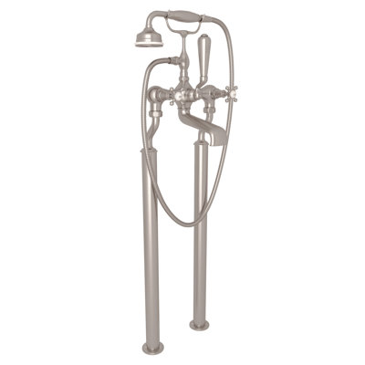 Georgian Era Exposed Floor Mounted Clawfoot Tub Faucet