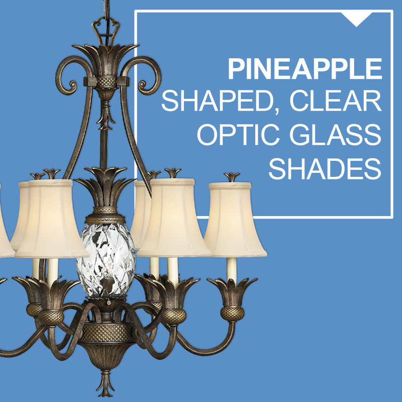 Plantation 7 Light Chandelier, Pearl Bronze