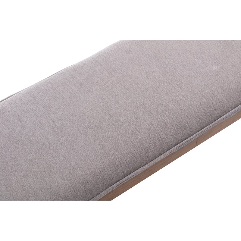 Banc de rangement industriel avec accoudoirs Ameera, Gris