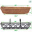 Ensemble de jardinières en métal 2 pièces