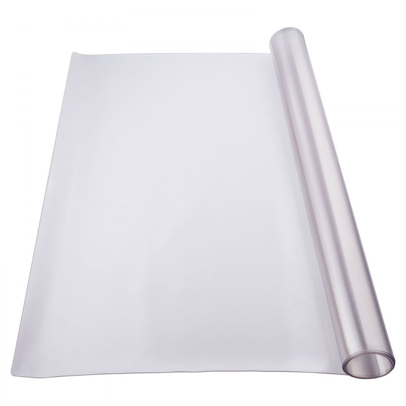 Protecteur de table en PVC givré protecteur de bureau en plastique 1,5 mm d'épaisseur, L 48 po x l 24 po