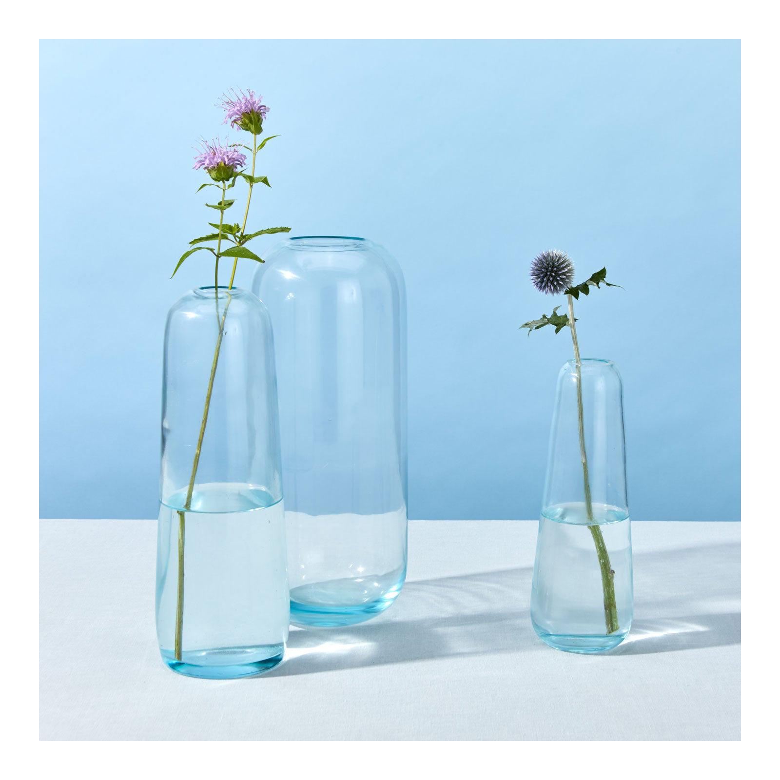 Aurora 9'' Glass Table Vase, Sky