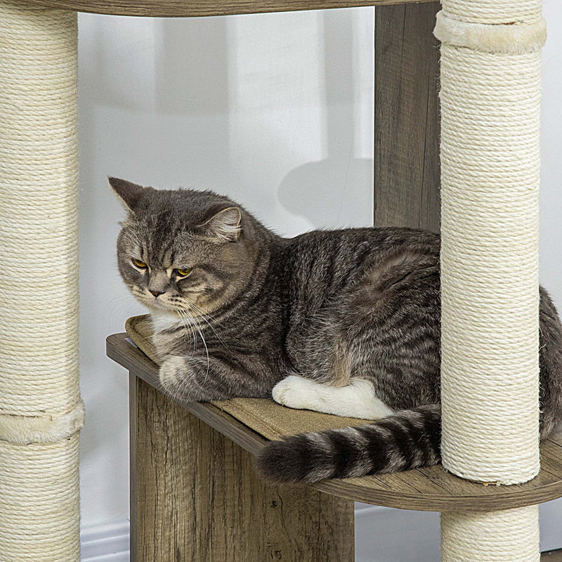 Corner Modern Cat Tree Tall for Climbing