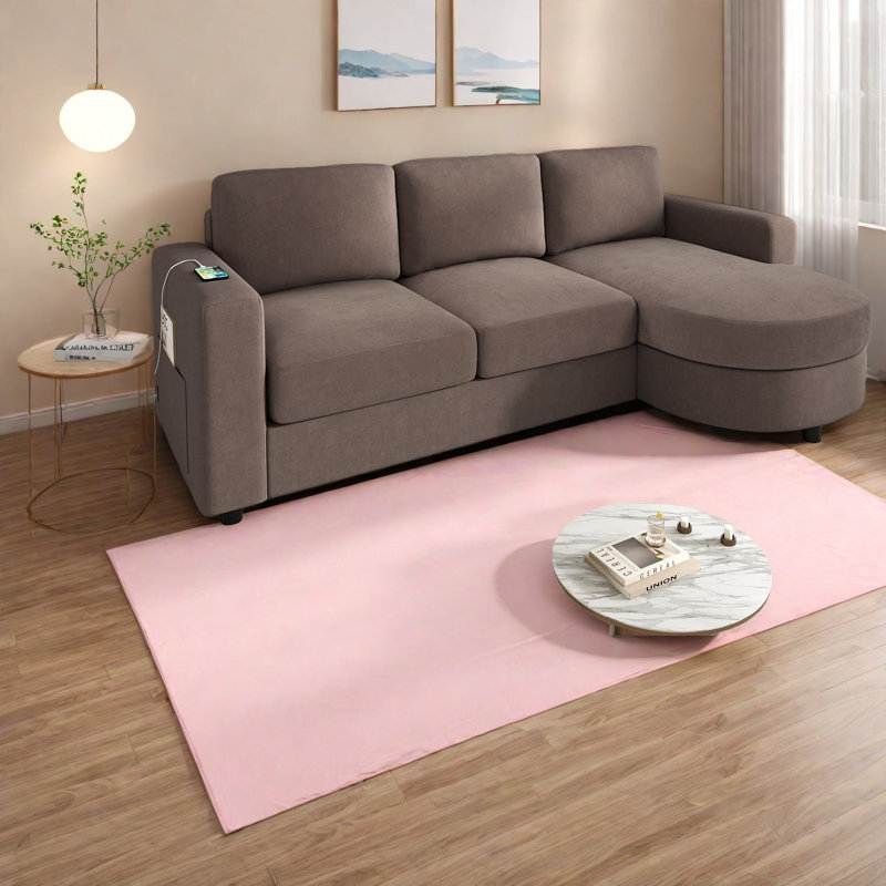 Canapé modulaire en chenille 84,6 po