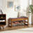 Stylish Upholstered Faux Leather Shoe Bench with Storage-1703159331-1703159342