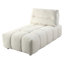 Chaise longue modulaire Loanna, lin beige