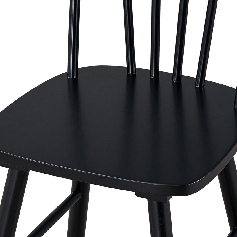 Chaise de salle à manger en bois massif Gunther Mid-Century pour cuisine ou salle à manger Gunther