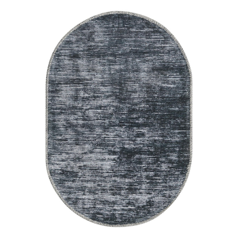 Monroy Chenille Indoor Rug, Oval 2' x 3'
