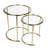 La Mott Glass Top Nesting Tables