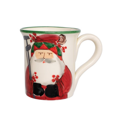 Old St. Nick Earthenware Coffee Mug