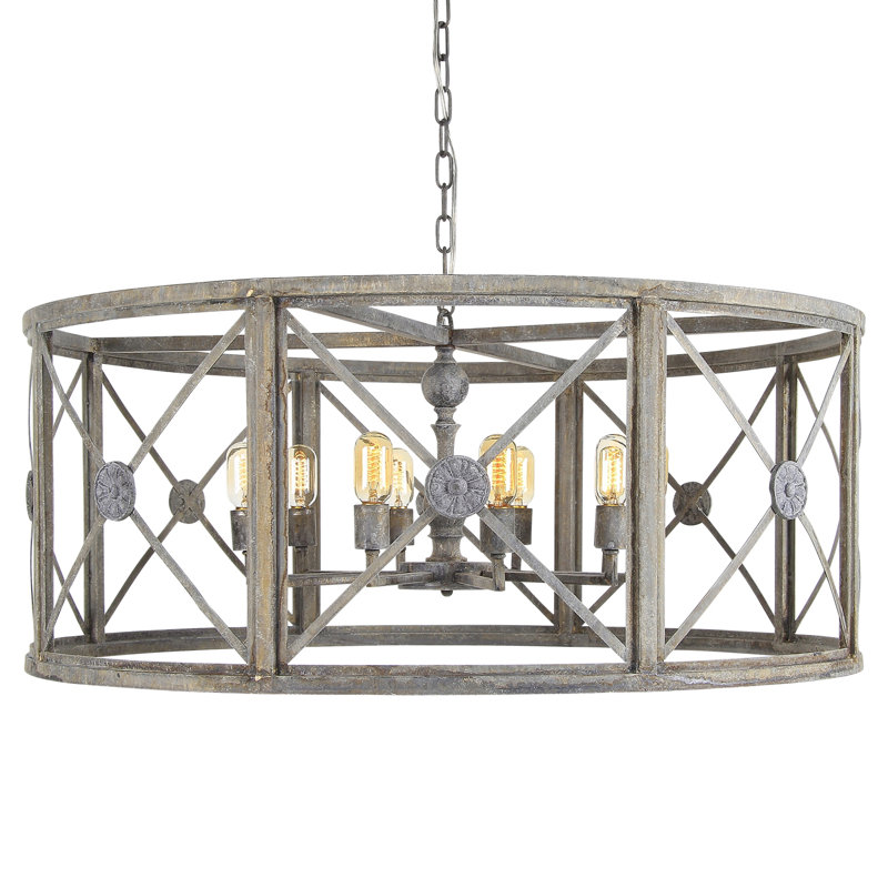 Lustre tambour à 8 lumières Rosette, Haute mer