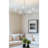 Archer 28" 5-Light Large Modern Chandelier + Curved Arms, Adjustable Hanging Height, Brushed Nickel Finish
