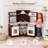 Preschool Kitchen Set, Corner Wooden Pretend Toddler Kitchen Toys Playset-89131462