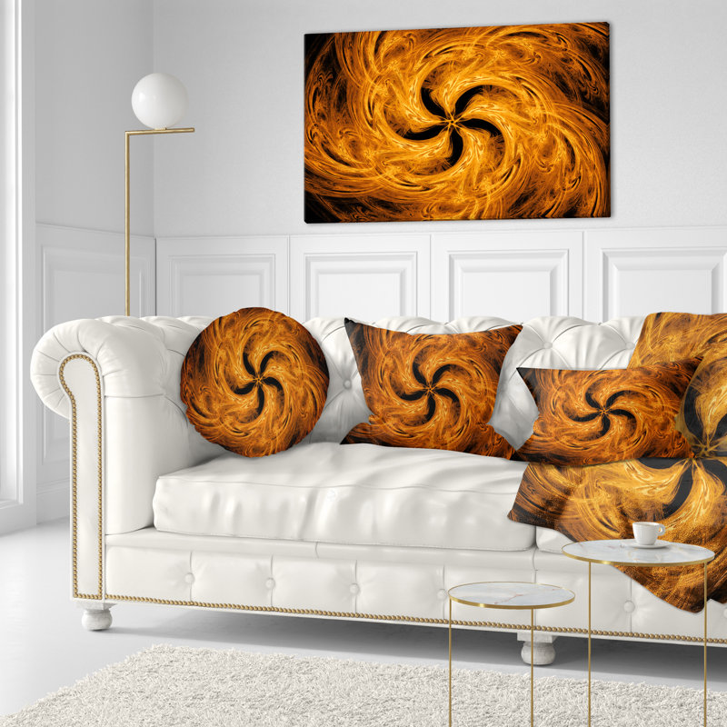 Coussin décoratif floral à motif fleur fire