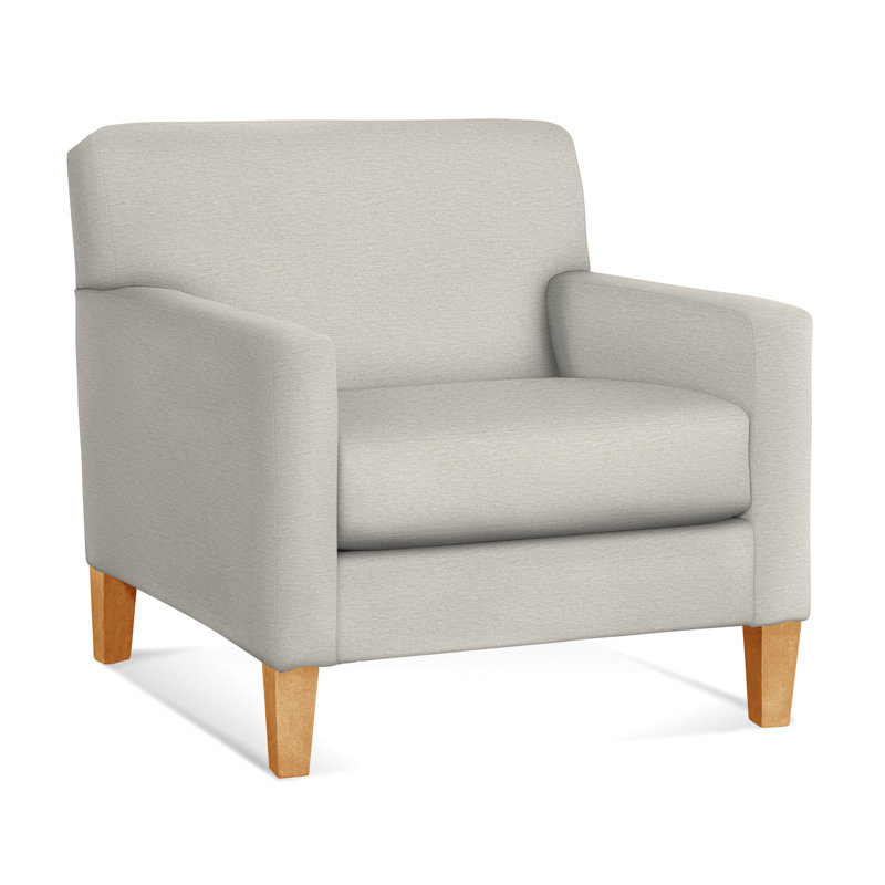 Tampa Armchair, White Performance Fabric; 0851-94, Java