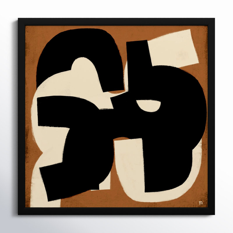 Untitled 1 Painting by StudioM, Black Framed, 30" H x 30" W x 1.25" D