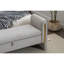 Banc de rangement en velours avec bande de garniture en métal doré 032-Velours-556551992