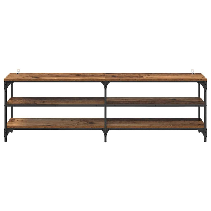 Unfinished TV Stand, Old Wood, 50cm H x 160cm L x 30cm W