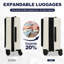 Ensemble de 3 valises rigides avec verrou TSA et ouverture frontale-129435524