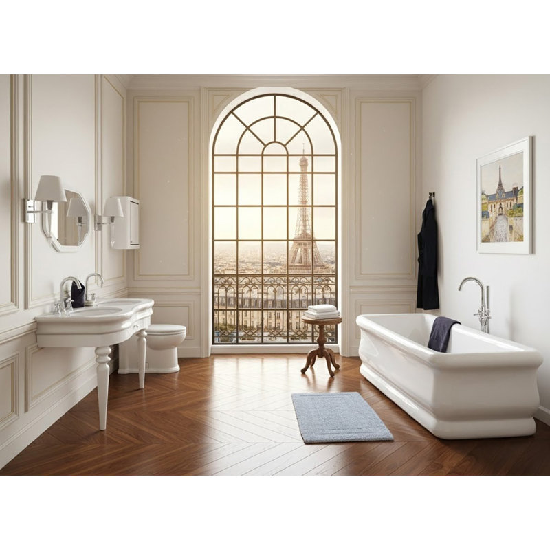 Lirico 70.68'' L Freestanding Soaking Bathtub