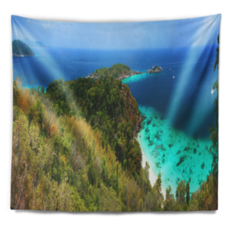 Tapisserie paysage marin, îles Similan, Paradise Bay, H 78 po x l 92 po