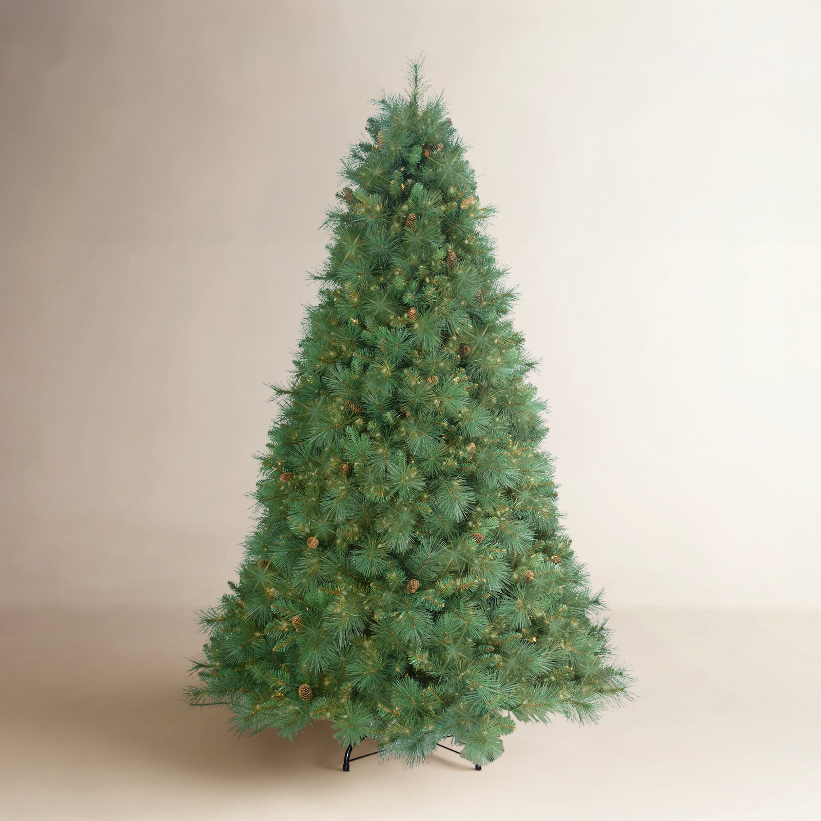 90' Lighted Artificial Pine Christmas Tree