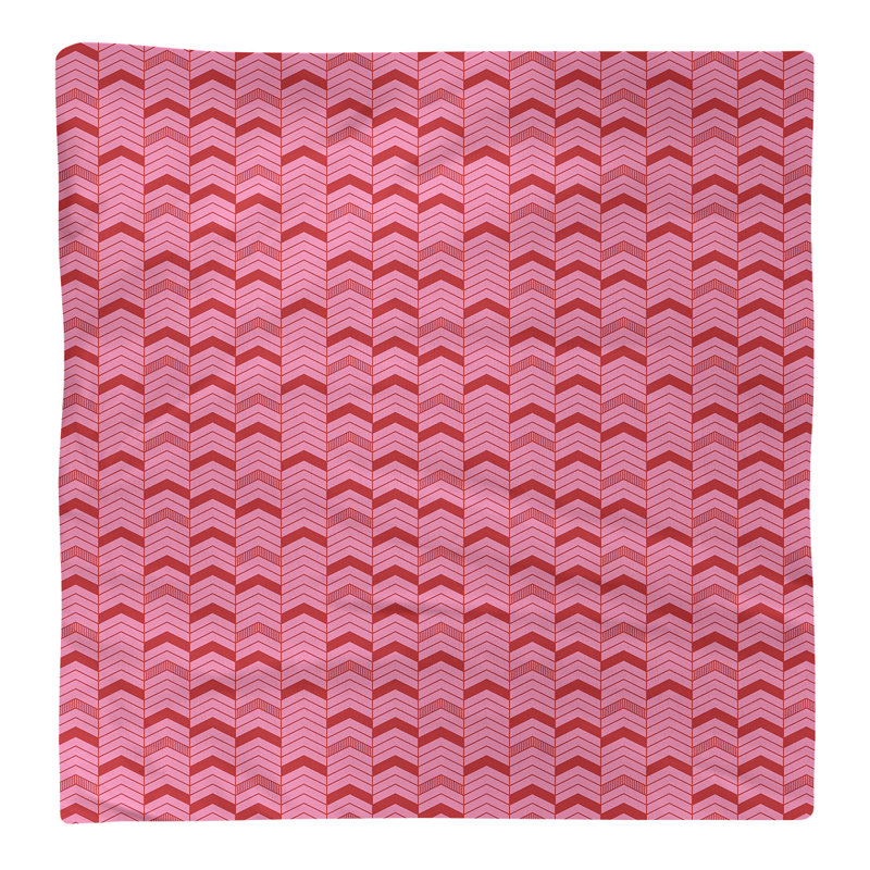 Serviette revêtue de fêtest hol, 22 po x 22 po, Rose / pêche / rouge, Coton