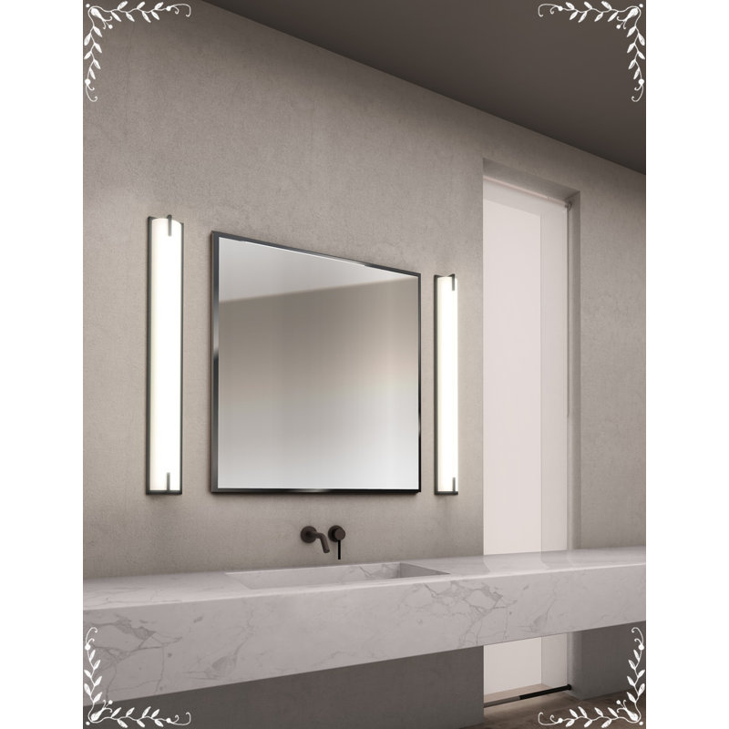 New Edge 1 - Light LED Bath Bar, 5"H x 40"W x 2.8"D, Polished Chrome, 21W