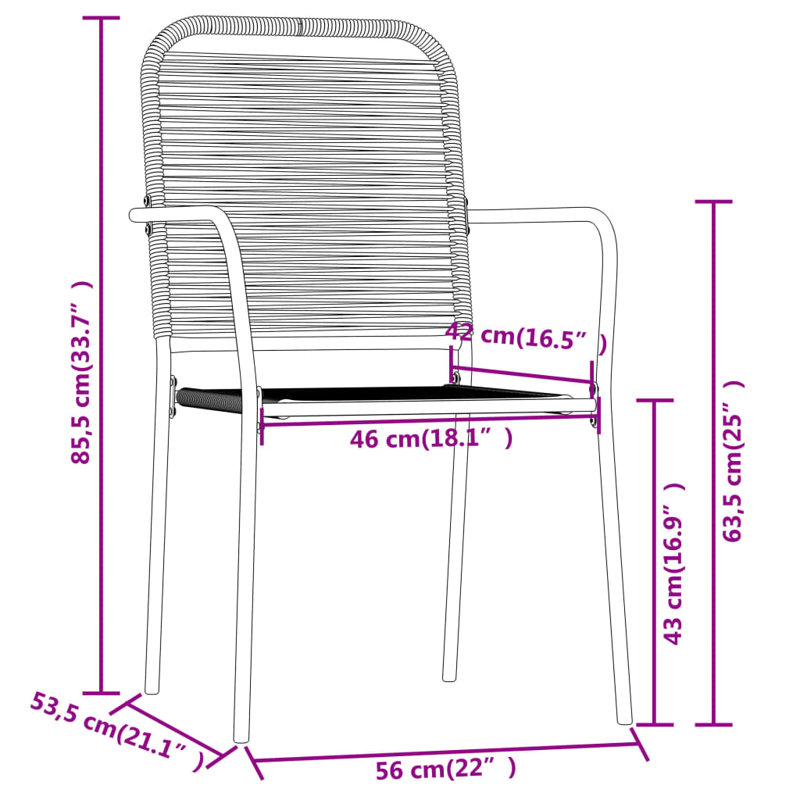 Giamo 4 - Person Patio Dining Set with Rectangular Table