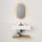Oleggio Metal Flat Wall Mirror-1686788079