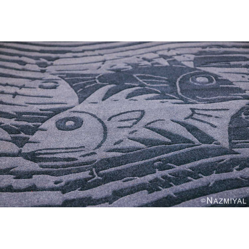 Scandinavian One-of-a-Kind Rectangle 5'7" X 8' Area Rug