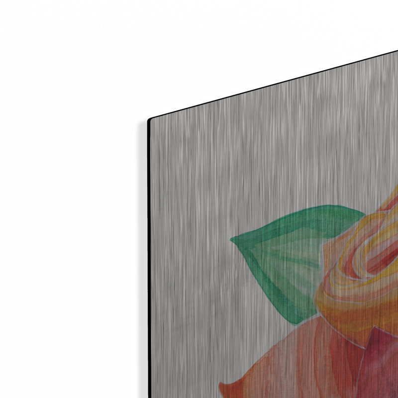 «Stiped Vibrant Florals» par Rachel Nieman, H 36 po x l 36 po