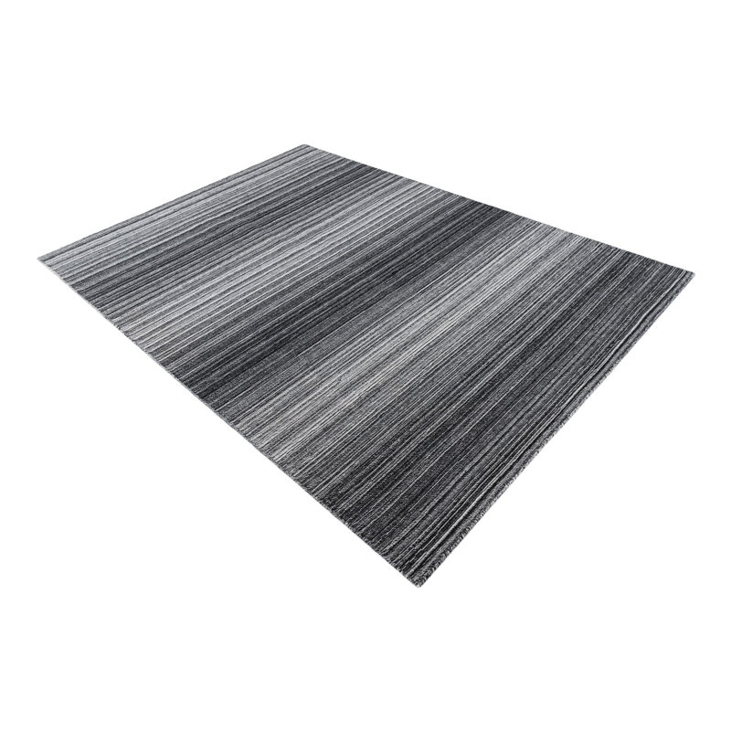 Tapis noir et blanc Mullins