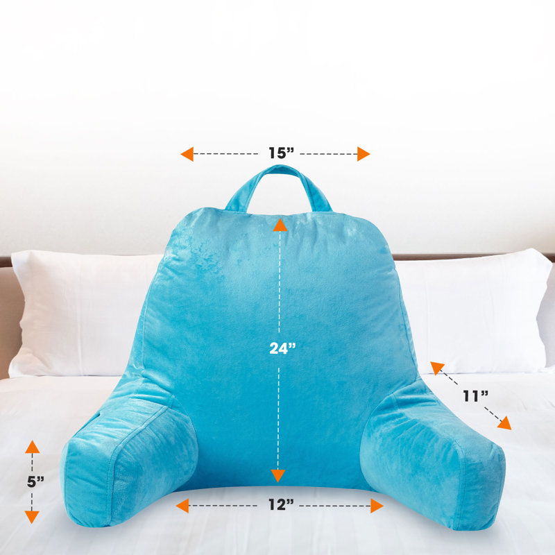 Housse de coussin et insert, Bleu ciel, H 16 po x l 13 po x P 9 po