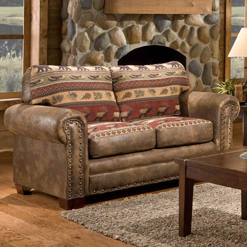 Escobar 67'' Upholstered Loveseat, Red Microfiber/Microsuede