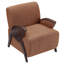 Fauteuil d'appoint moderne rembourré de 68,5 cm de large, structure en bois massif-860294346-860294347