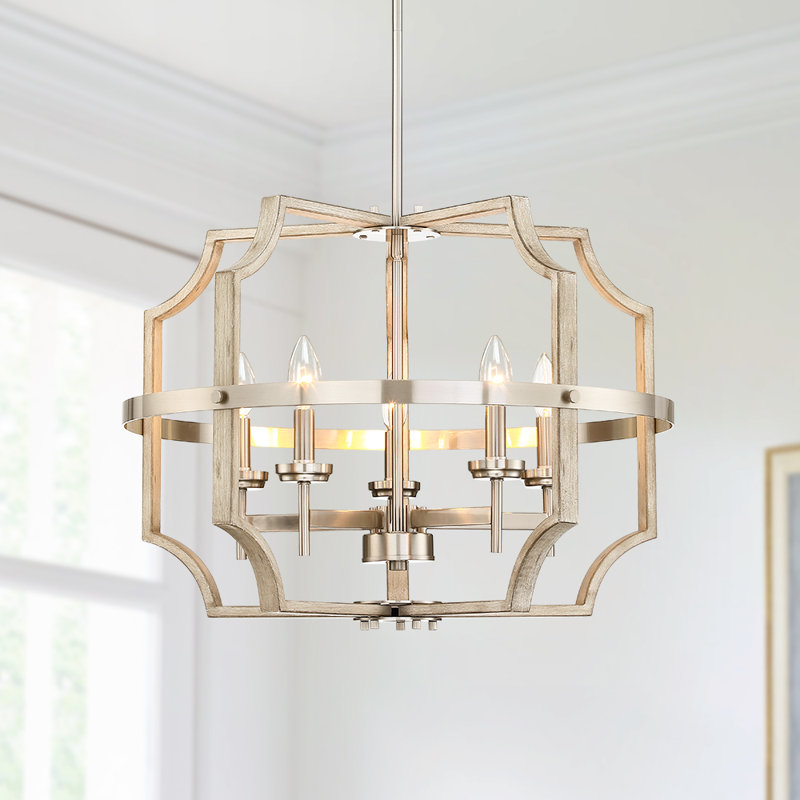 Lustre style chandelier à 5 lumières Phelps