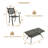 Tsakig 6 - Person Rectangular Outdoor Dining Set with Umbrella Hole