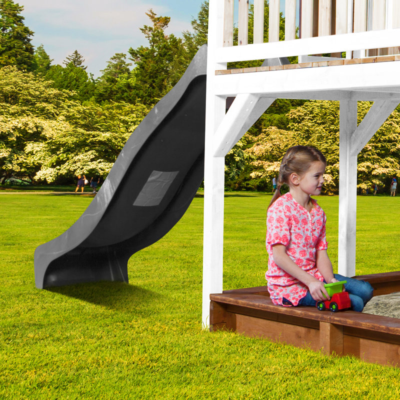 Liam AXI Hemlock Swing Set with 1 Swing(s) , 1 Slide(s), Brown/White,  Grey