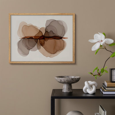 Reproduction d'art encadrée abstraite pour décoration intérieure moderne