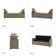Aristides Modern 59.4" Wide Storage Bench with Two Pillows