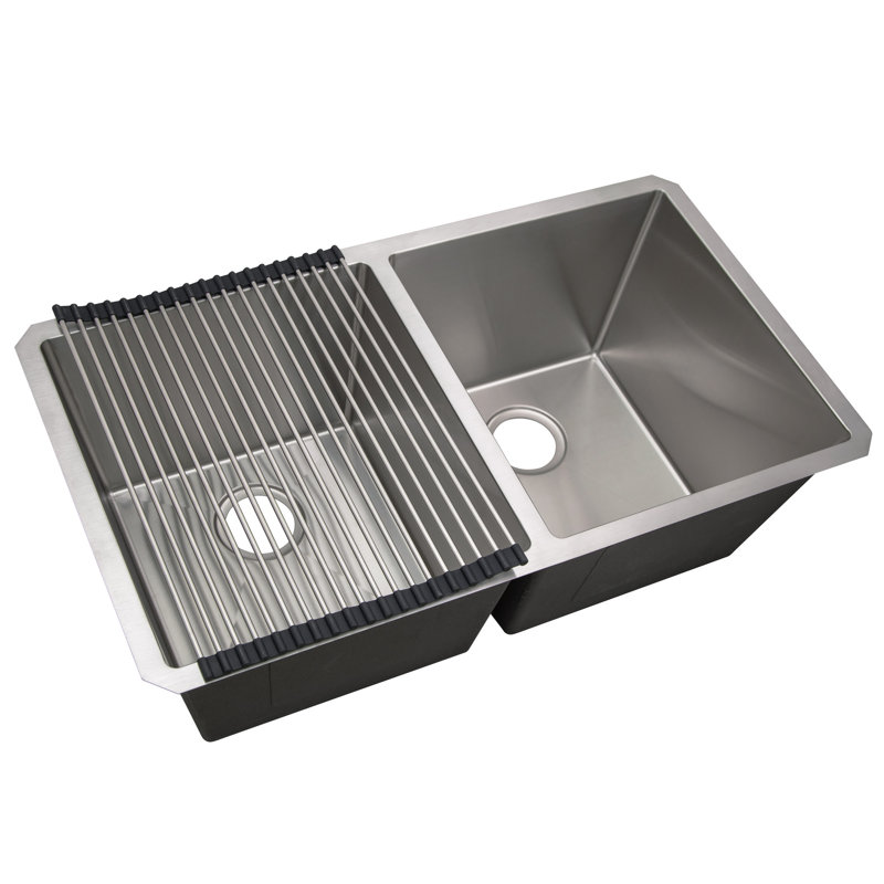 Multipurpose Stainless Steel over the Sink Kitchen Dish Rack