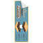 Tapis de couloir anti-dérapant Hershey Smores 2 x 5 pour cuisine de chambre à coucher, bleu